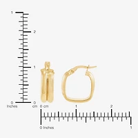 Gold Addiction Womens 10K Gold Hoop Earrings