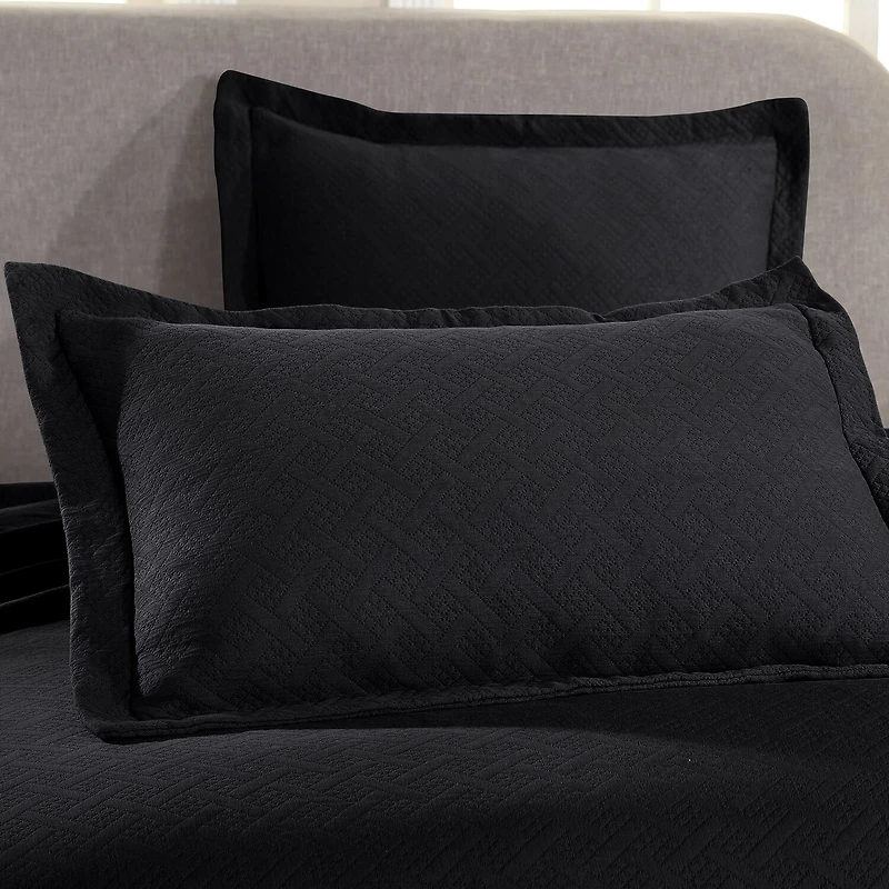 SUPERIOR® Basketweave Matelasse Cotton Woven Jacquard Bedspread