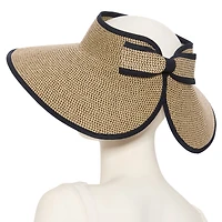 Liz Claiborne Trimmed Roll-Up Womens Visor