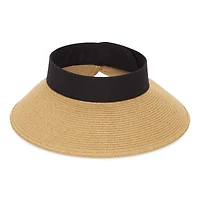 Liz Claiborne Fabric Straw Rollup Womens Visor