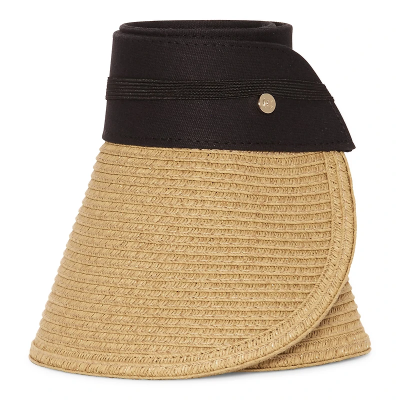 Liz Claiborne Fabric Straw Rollup Womens Visor