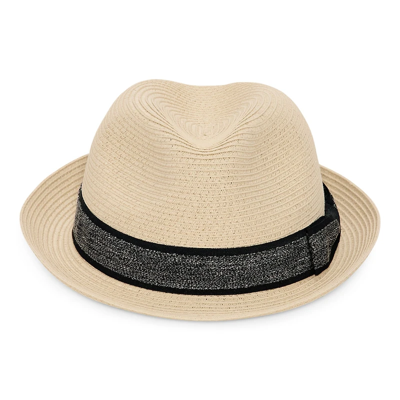 Stafford Contrast Trim Band Mens Fedora