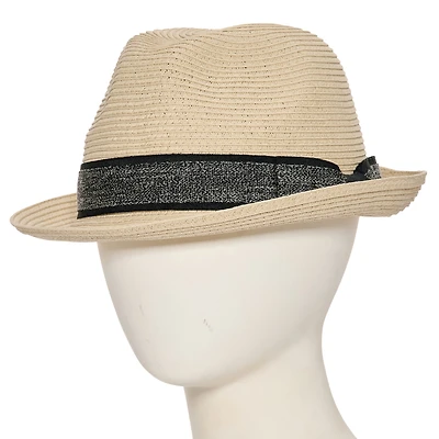 Stafford Contrast Trim Band Mens Fedora