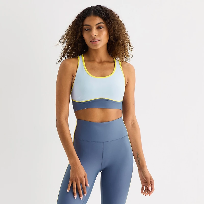Xersion EverContour+ Womens Sports Long Line Bra