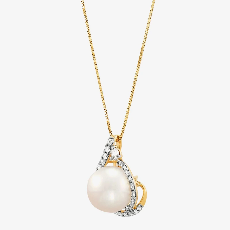 Limited Quantities! Womens 3/8 CT. T.W. Genuine White 14K Gold 18 Inch Pendant Necklace