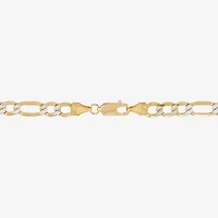 Made in Italy Womens 10K Gold 24 Inch Figaro Chain Necklace