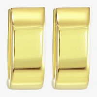 Gold Addiction Womens 10K Gold 13.5mm Hoop Earrings