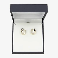 Gold Addiction Womens 10K Gold 13.5mm Hoop Earrings