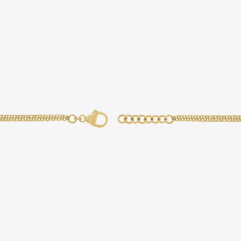 Limited Quantities! Womens 24K Gold Over Silver Heart Charm Bracelet
