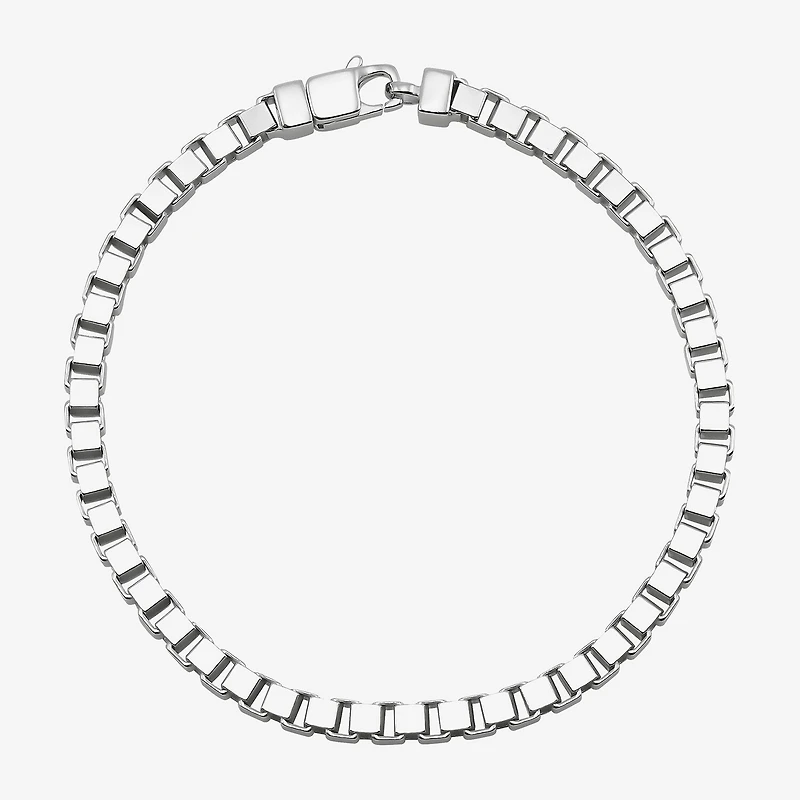 Limited Quantities! Womens Sterling Silver 7.5 Inch Box Chain Bracelet