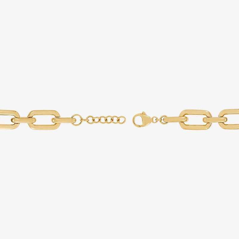 Limited Quantities! Womens 24K Gold Over Silver 7 3/4 Inch Link Chain Bracelet