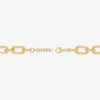 Limited Quantities! Womens 24K Gold Over Silver 7 3/4 Inch Link Chain Bracelet