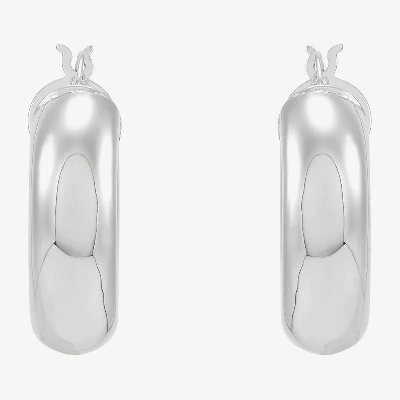 Limited Quantities! Womens Sterling Silver 26mm Hoop Earrings