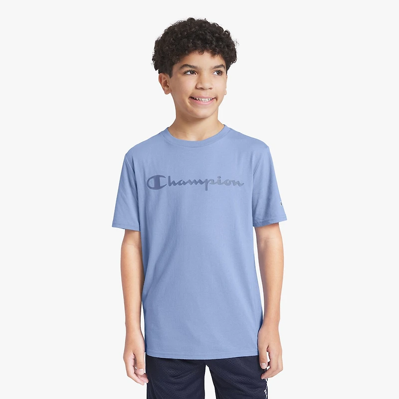 Champion Big Kid Boys Round Neck Short Sleeve Regular Fit Graphic T-Shirt