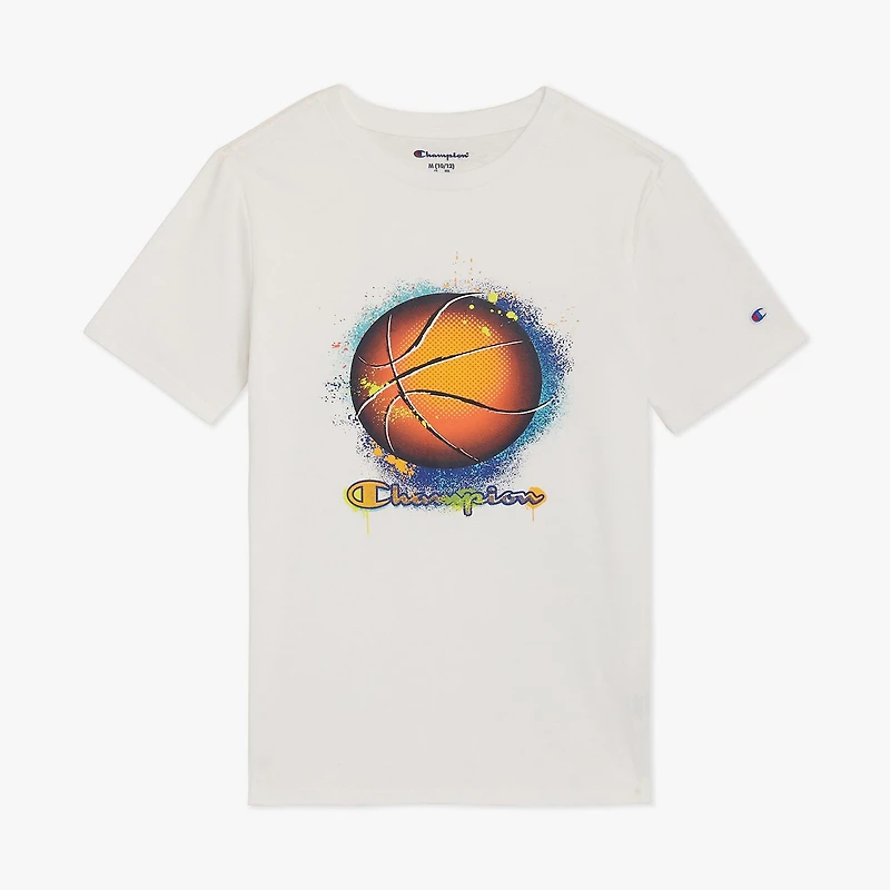 Champion Big Kid Boys Round Neck Short Sleeve Regular Fit Graphic T-Shirt