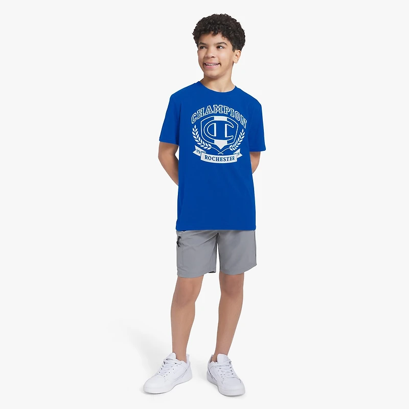 Champion Big Kid Boys Round Neck Short Sleeve Regular Fit Graphic T-Shirt