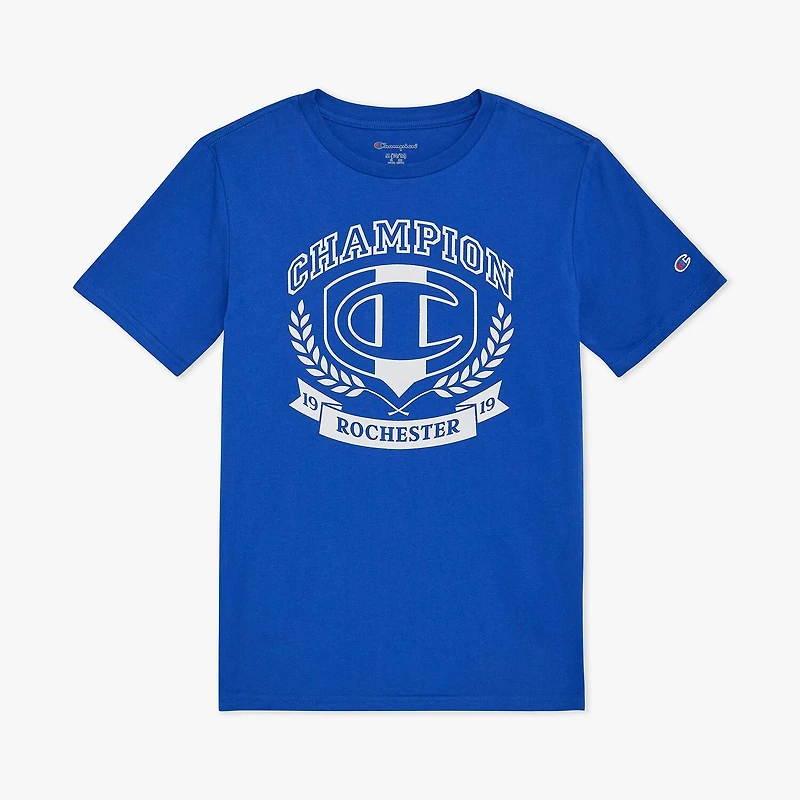 Champion Big Kid Boys Round Neck Short Sleeve Regular Fit Graphic T-Shirt