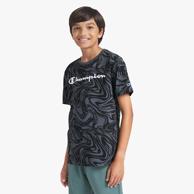 Champion Big Kid Boys Round Neck Short Sleeve Regular Fit Graphic T-Shirt