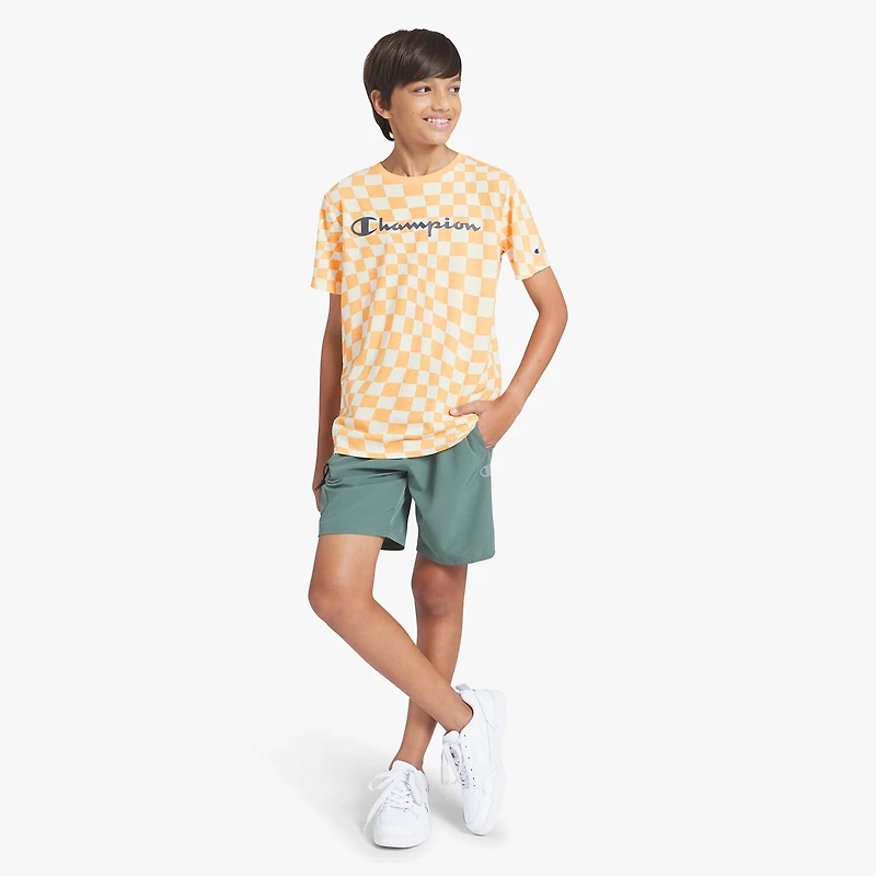 Champion Big Kid Boys Round Neck Short Sleeve Regular Fit Graphic T-Shirt