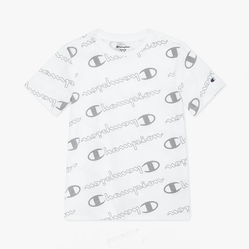 Champion Big Kid Boys Round Neck Short Sleeve Regular Fit Graphic T-Shirt