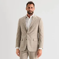 Stafford Coolmax All Season Ecomade Mens Classic Fit Windowpane Suit Jacket