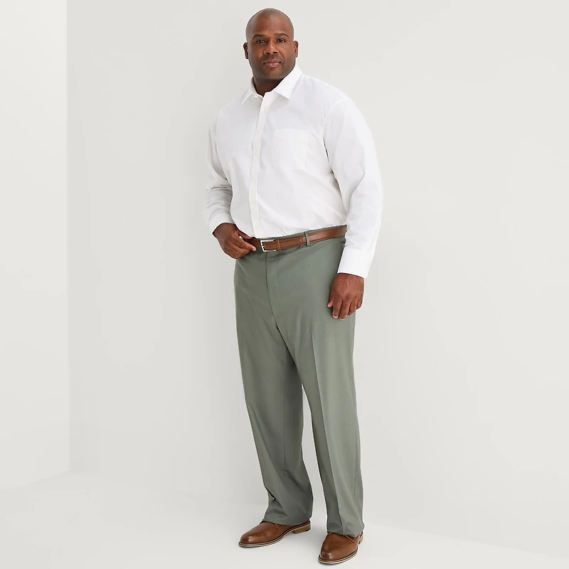J. Ferrar Ultra Comfort Mens Big and Tall Stretch Fabric Regular Fit Flat Front Suit Pant