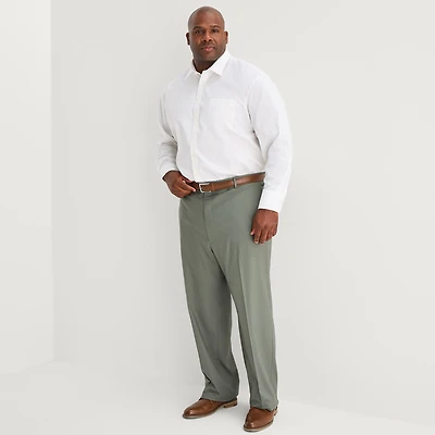 J. Ferrar Ultra Comfort Mens Big and Tall Stretch Fabric Regular Fit Flat Front Suit Pant