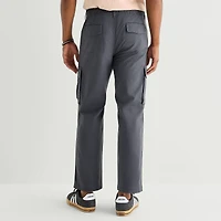 mutual weave Mens Drawstring Waist Regular Fit Cargo Pant