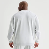 Shaquille O'Neal XLG™ Mens Crew Neck Long Sleeve Big and Tall Sweatshirt