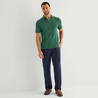 Stafford Johnny Collar\N Mens Short Sleeve Polo Sweater