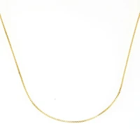14K Yellow Gold 16" Box Chain Necklace