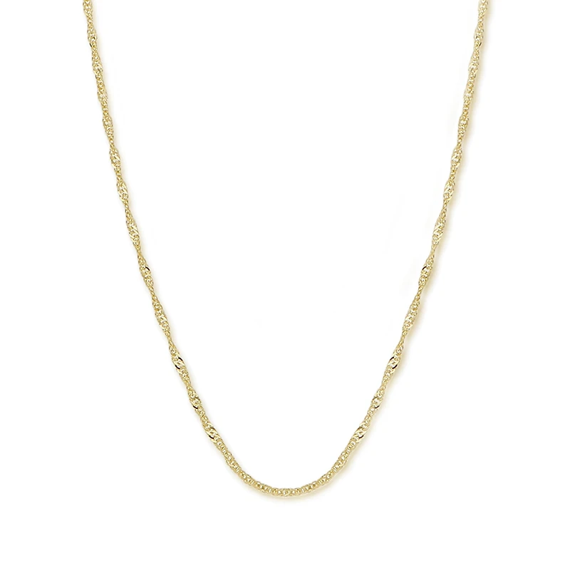 14K Gold 16" Singapore Chain "