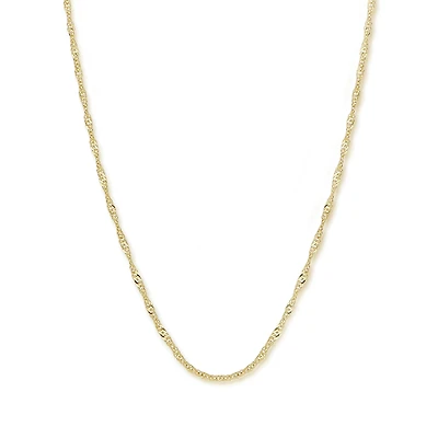 14K Gold 16" Singapore Chain "