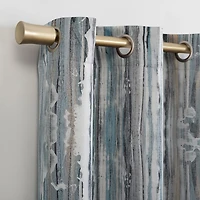 Sun Zero Allegory Abstract Painting Grommet Top Energy Saving Blackout Single Curtain Panel