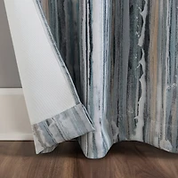 Sun Zero Allegory Abstract Painting Grommet Top Energy Saving Blackout Single Curtain Panel
