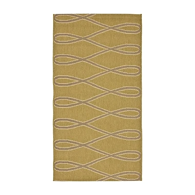 Safavieh Courtyard Collection Lasya Geometric Indoor/Outdoor Accent Rug