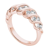 Womens 3.5MM 3/4 CT. T.W. Natural White Diamond 14K Gold Anniversary Band