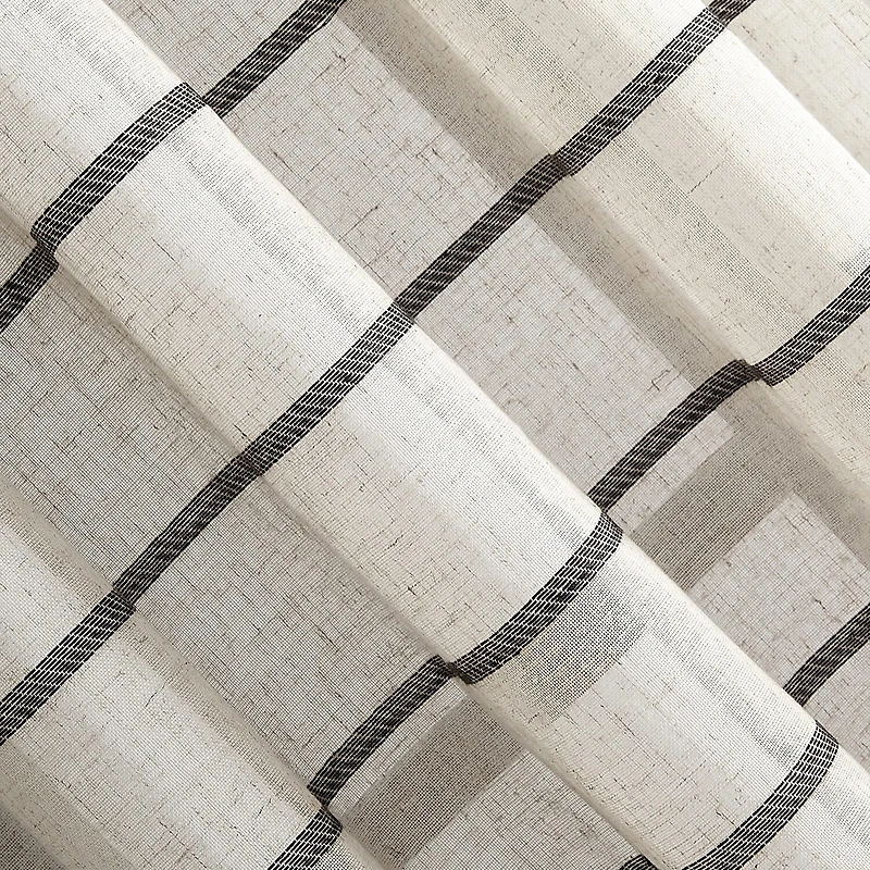 Clean Window Twill Stripe Anti-Dust 2-pc. Rod Pocket Tier