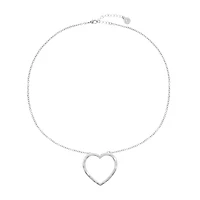 Liz Claiborne Womens Heart 20 Inch Pendant Necklace