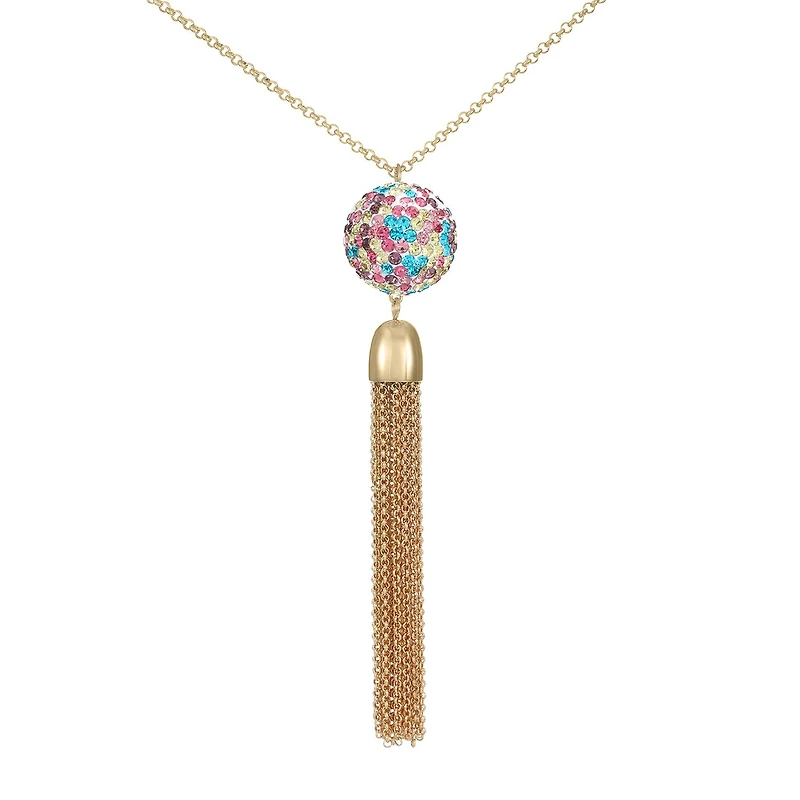 Monet Jewelry Womens Pink 32 Inch Pendant Necklace