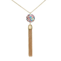 Monet Jewelry Womens Pink 32 Inch Pendant Necklace