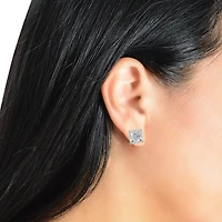 Cubic Zirconia 14K Gold 8mm Stud Earrings
