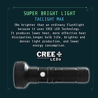 Bell + Howell Taclight Max Rechargeable Wide Beam Handheld Flashlight