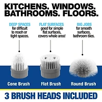 Bell + Howell Scrubtastic Rechargeable Multi Purpose Extendable Power Scrubber