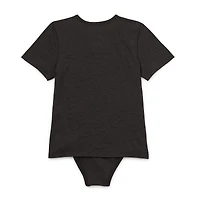 Thereabouts Little & Big Kid Boys Bodysuit Closure Easy-on + Easy-off Adaptive Crew Neck Short Sleeve