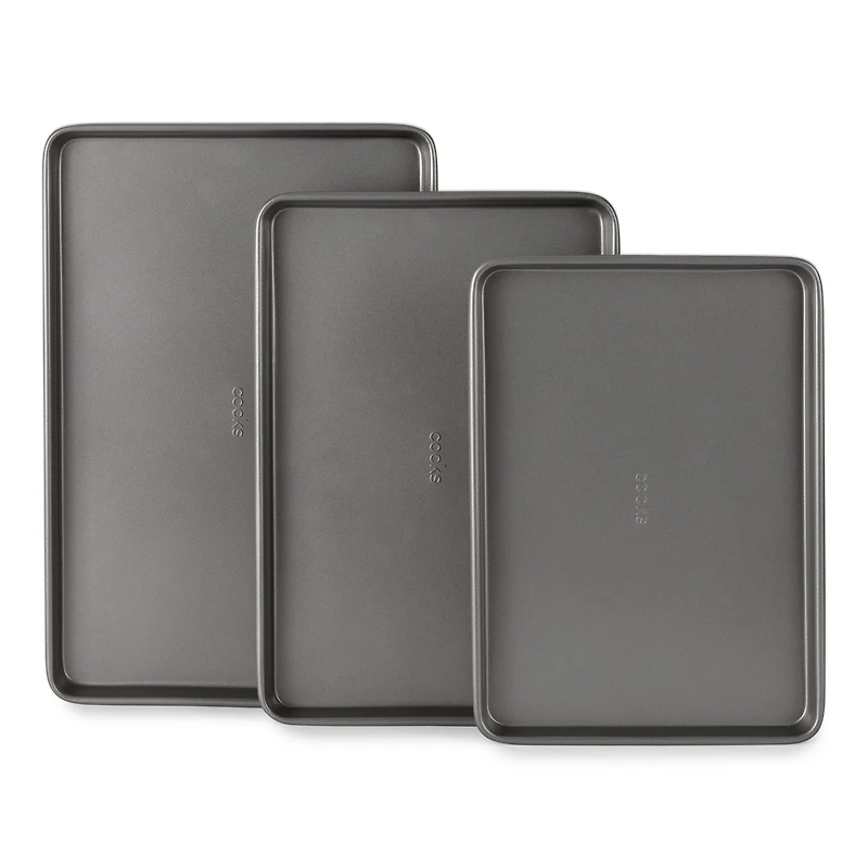Cooks 3-pc. Carbon Steel Non-Stick Cookie Sheet Set