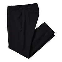 Liz Claiborne Adaptive Emma Ponte Womens Easy-on + Easy-off Seated Wear Straight Mid Rise Ankle Pant