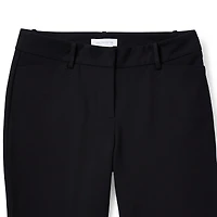 Liz Claiborne Adaptive Emma Ponte Womens Easy-on + Easy-off Seated Wear Straight Mid Rise Ankle Pant