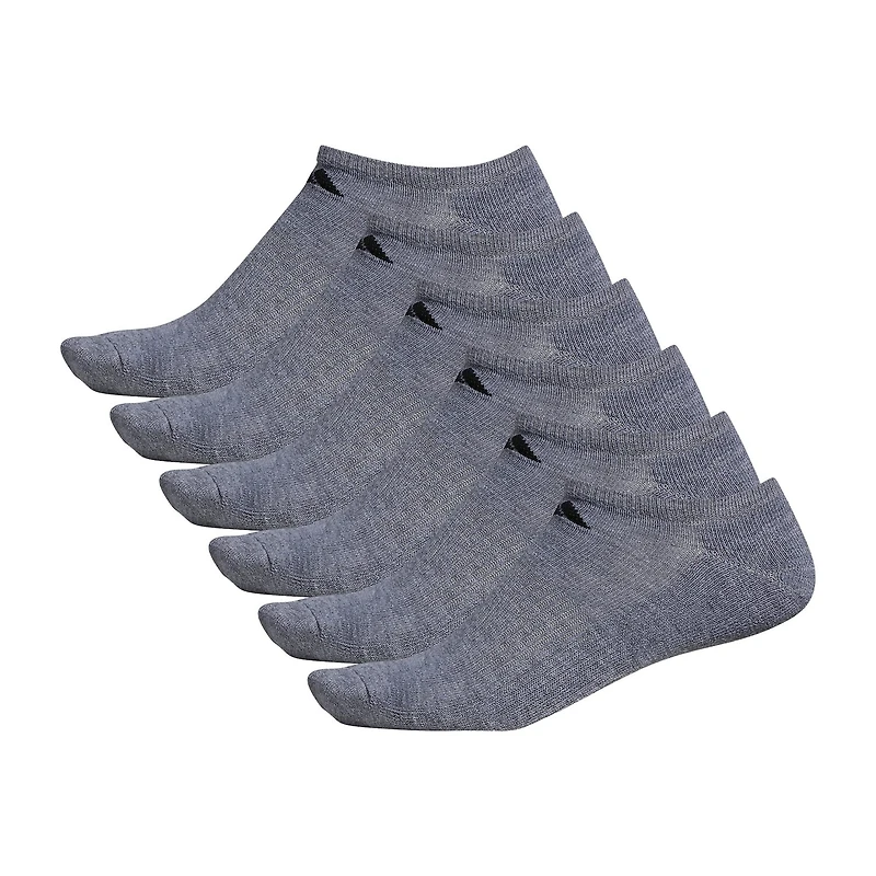 adidas Mens 6 Pair No Show Socks