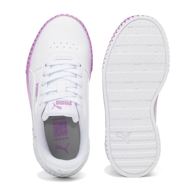 PUMA Carina 2.0 Fade Speckle Little Kid Girls Sneakers
